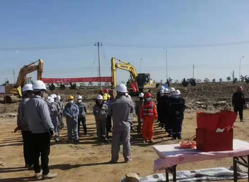 中化勞務(wù)裕龍石化煉化一體化項目化工區(qū)一級地管開工