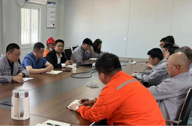 張勇帶班檢查華北公司日照旭科新材料、東營原油儲備項目