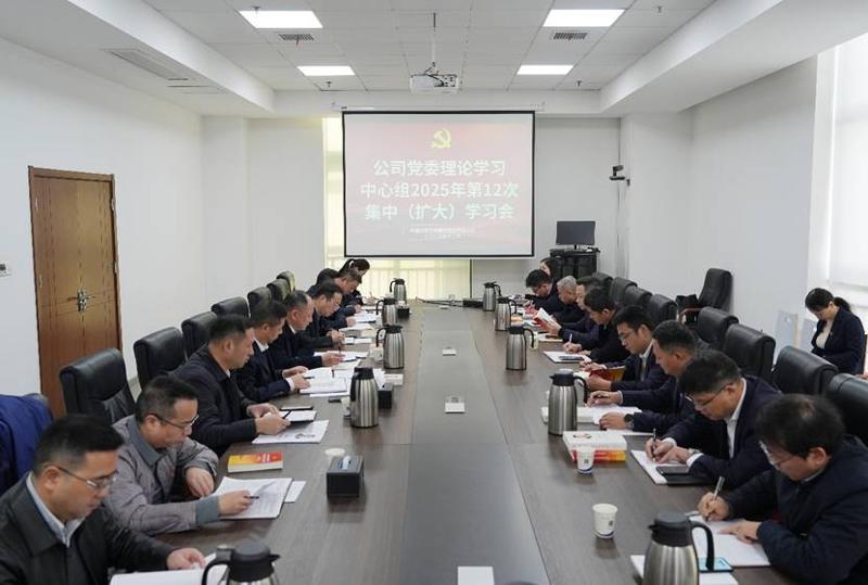 中國化學工程四化建黨委理論學習中心組舉行2025年第12次集中（擴大）學習